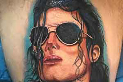 Michael Jackson tattoo rene ramos pain ink NY