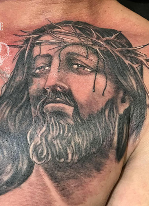 tatuaje de cristo por Infierno Pain ink