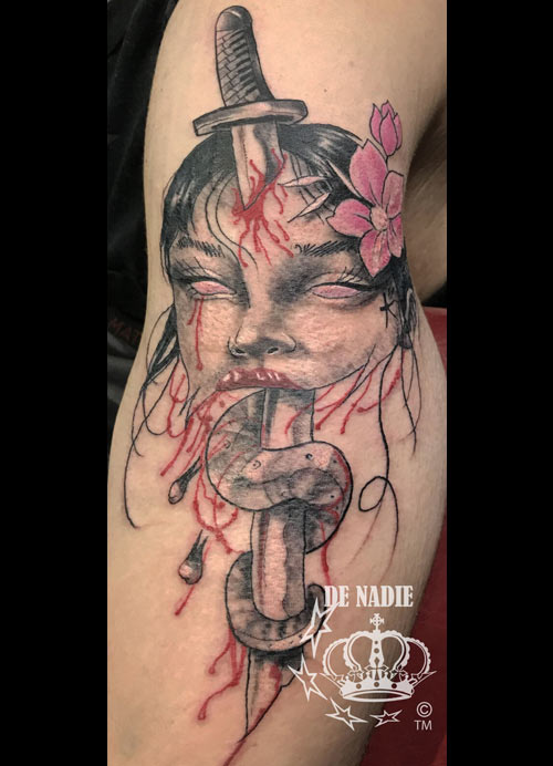 Japanese tattoo done by Infierno 