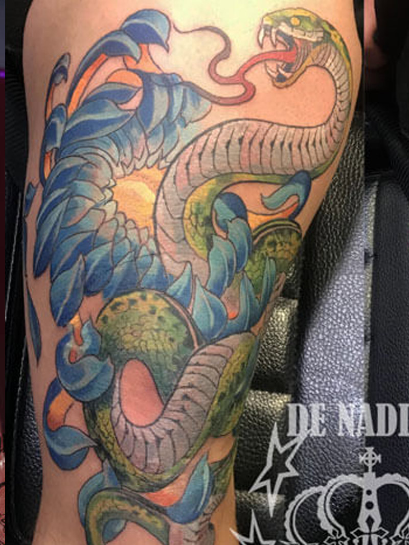 Snake tattoo by Infierno