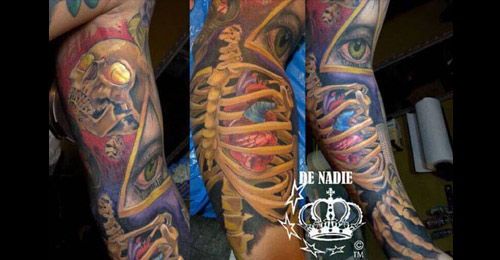 skeleton tatoo by Infierno 