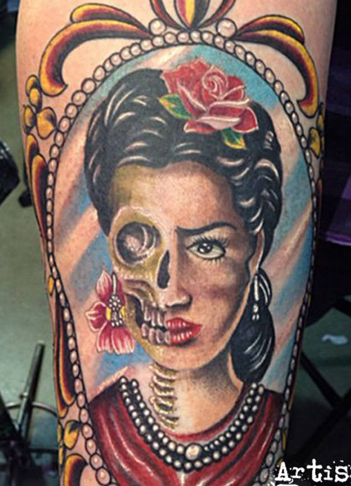 Frida tattoo done by Rana ramoa